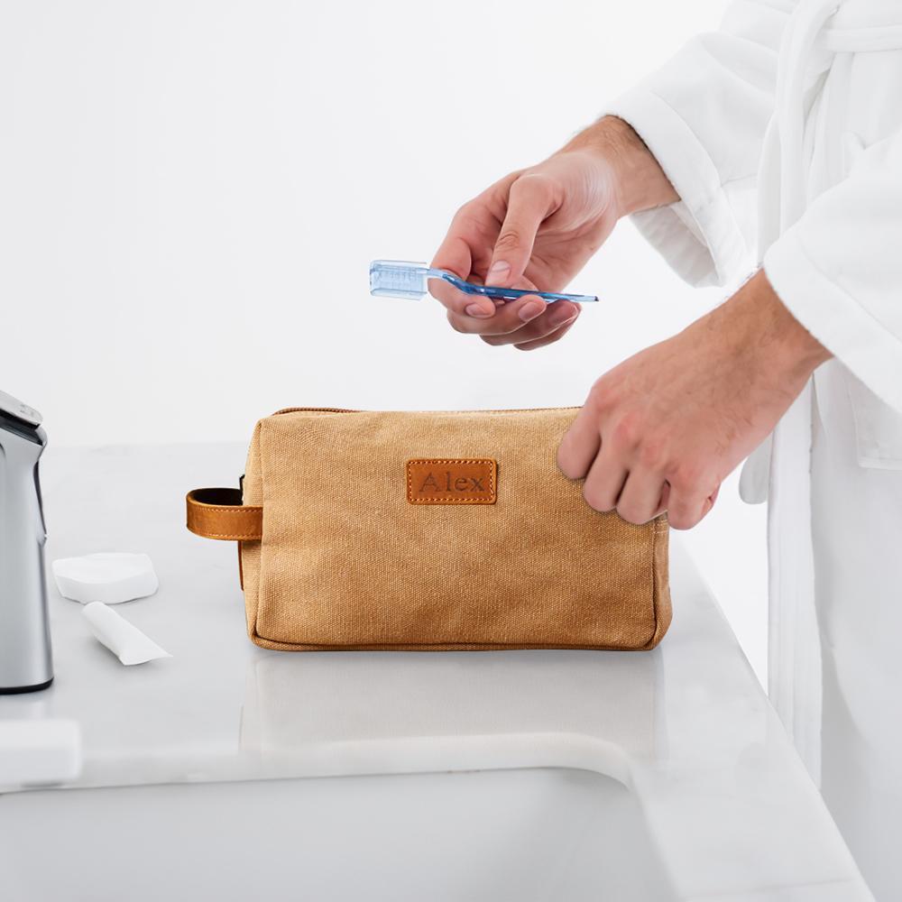 Custom Dopp Kit Toiletry Bag For Men Personalized Travel Toiletry Organizer - Get Photo Blanket