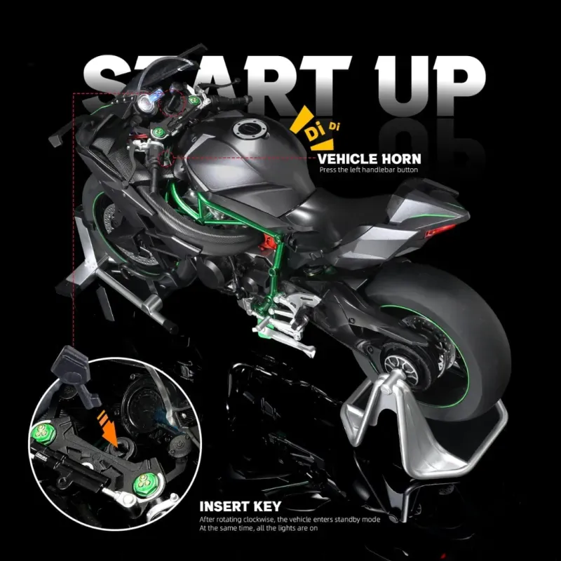 Superbike Model Kit 1:9 Scale Racing Motorcycle Collectible