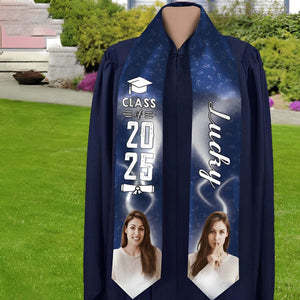 Custom Photo Graduation Gift Stoles Class of 2025 Senior Gift