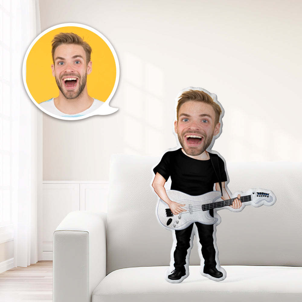 Christmas Gifts Personalized Face Dolls Custom Photo My Face On Pillows Personalized Musician Toys Throw Pillow