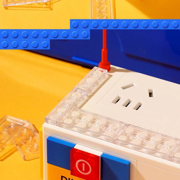 Building Block Power Socket Electrical Outlet Extender USB-A, USB-C Gallium Nitride Block Plug Block Socket Unique Gifts - Get Photo Blanket