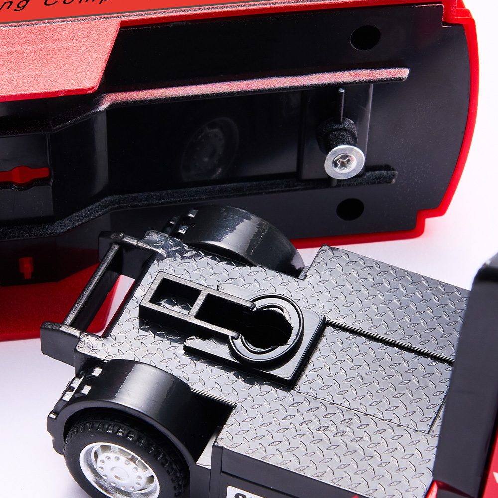 Pull Back & Rear Door Can Be Opened Personalized toy truck, Customized With Name on The Side of The Truck - Get Photo Blanket