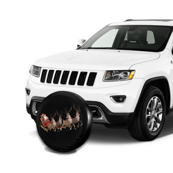 Santa Claus's reindeer Spare Tire Cover For Jeep/RV/Camper/SUV - MyFaceTshirt