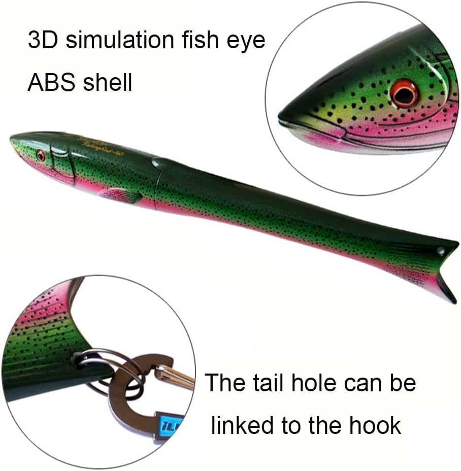 Fish Shaped Portable Telescopic Rod For Outdoor Fishing