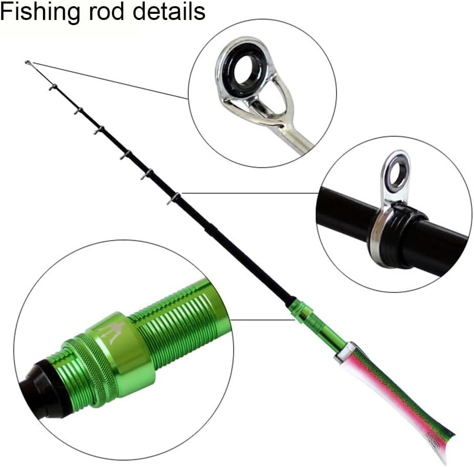 Fish Shaped Portable Telescopic Rod For Outdoor Fishing