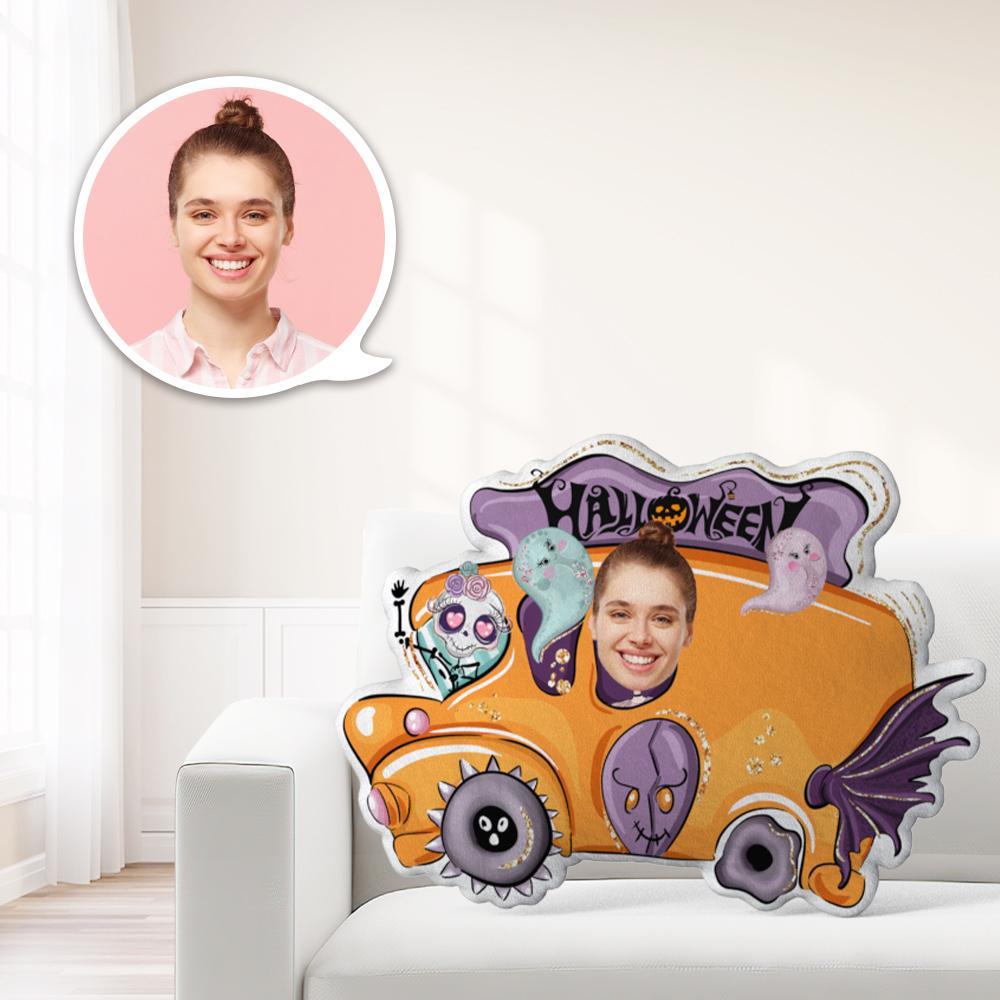 Photo Pillow Face Pillow Personalized Pillow Custom Pillow Minime Pillow Doll Orange Car Halloween