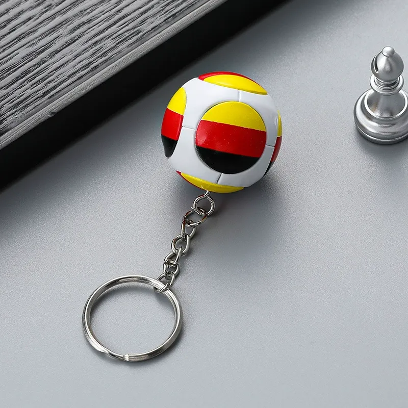 Football Key Chain Flag Soccer Pendant KeyChains Fan Souvenirs Gifts
