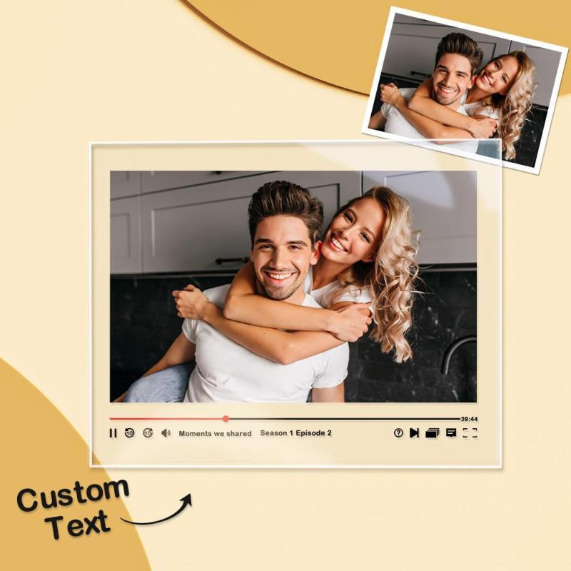 1pc Custom Couple Picture Plaque, Personalzied Movie Photo Plaque,Custom Couple Photo Gift