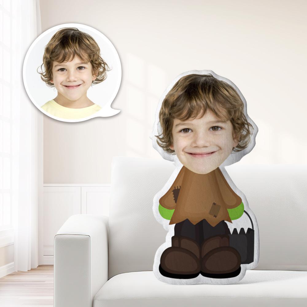 Photo Pillow Face Pillow Personalized Pillow Custom Pillow Minime Pillow Doll Little Boy Halloween