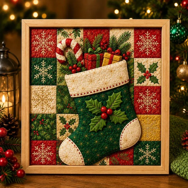 Christmas Fabric Art Painting Kit DIY-Christmas&Animal Series
