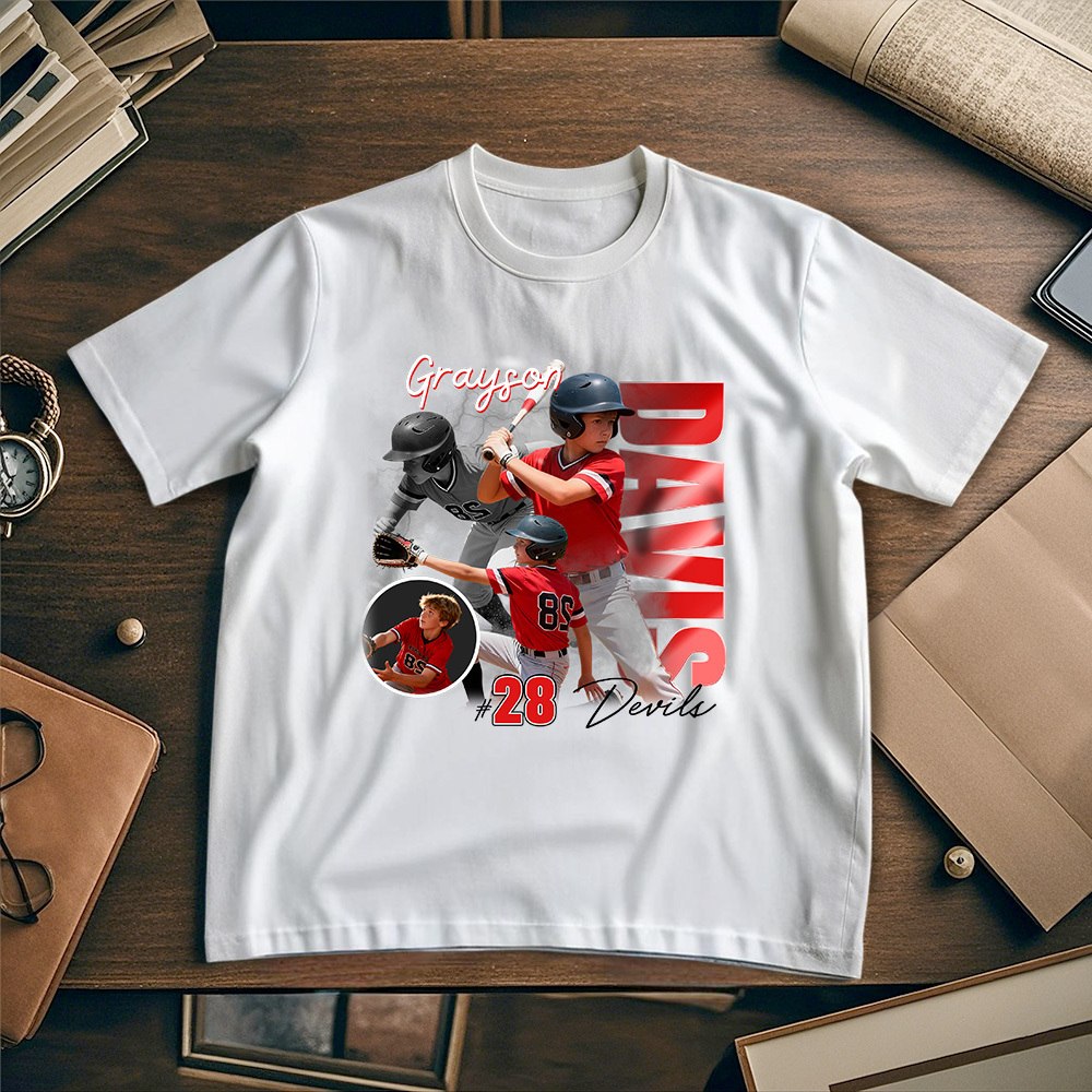 Custom Baseball Player Shirt, Mom Baseball Shirt, Softball Player Retro Shirt, Custom Team Name School Tee