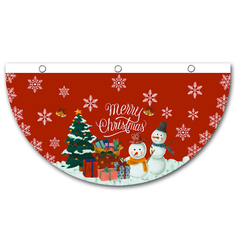 Snowman Fan Christmas Flag: Festive Holiday Banner