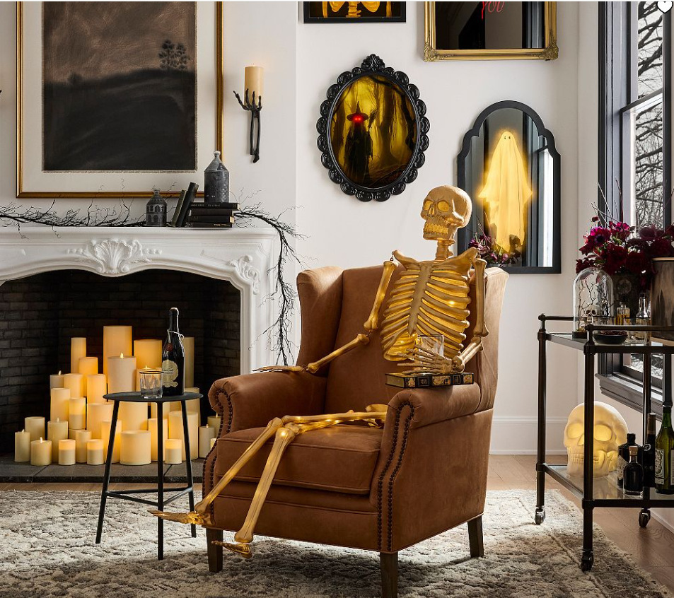 Halloween Ghost Mirror ~ Ghost stays on