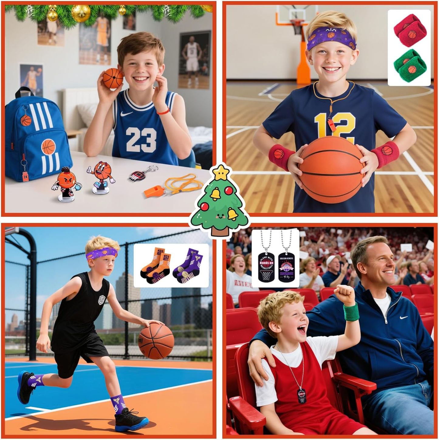 Advent Calendar Basketball for Boys Girls Teens Surprise Box Basketball Accessories Decoration Christmas Countdown Gifts