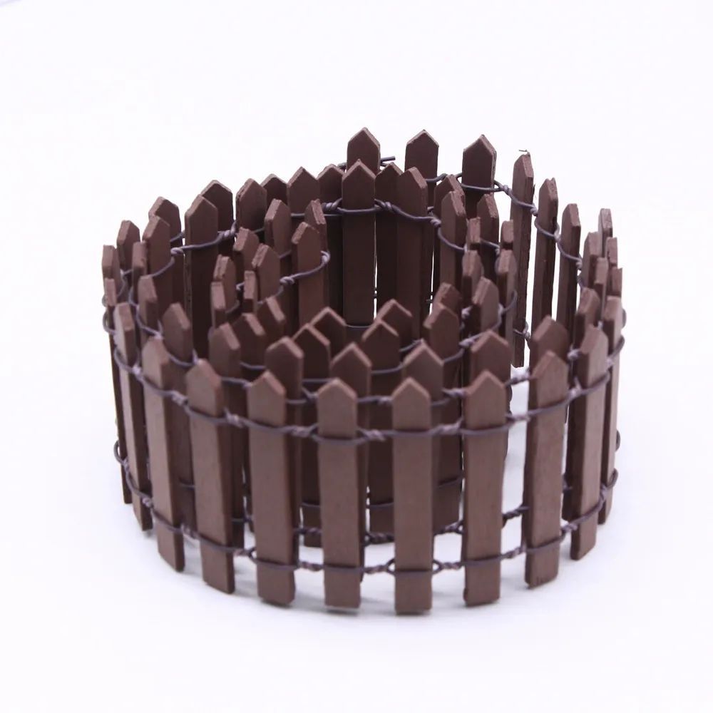1pc Mini Wooden Fence, Miniature Fence