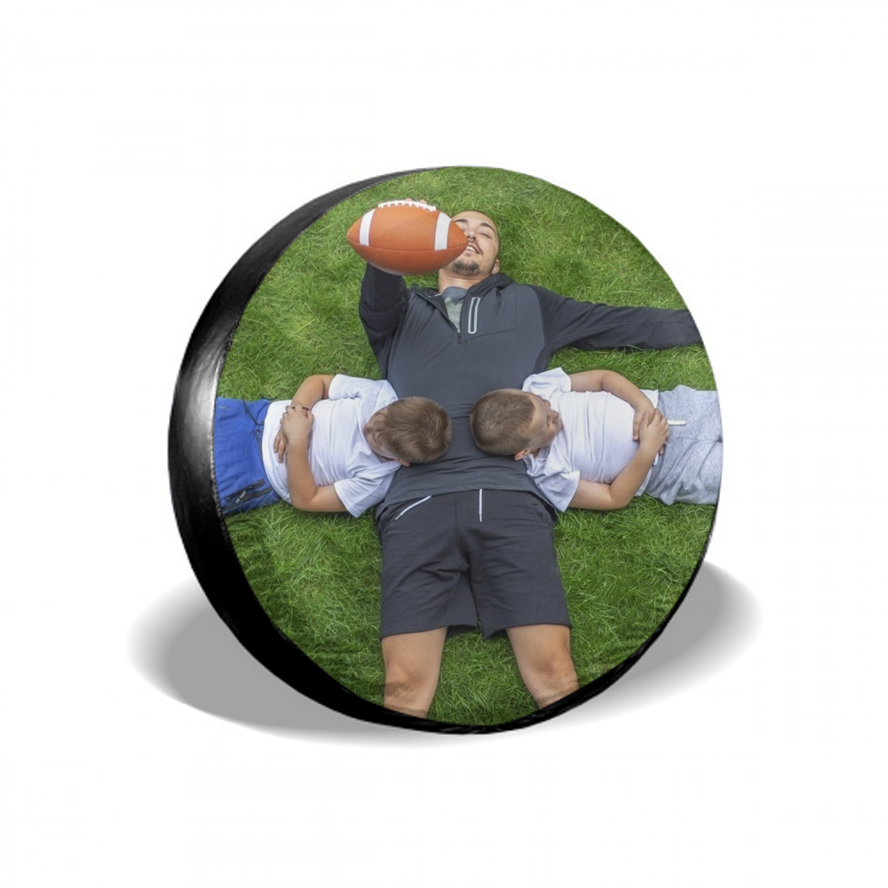 Custom Family Photo On Spare Tire Cover - MyFaceTshirt