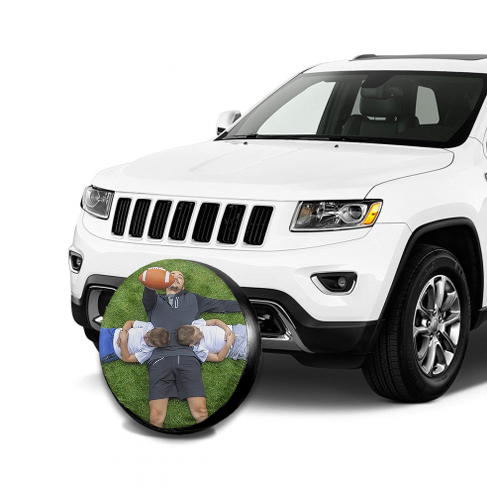 Custom Family Photo On Spare Tire Cover - MyFaceTshirt