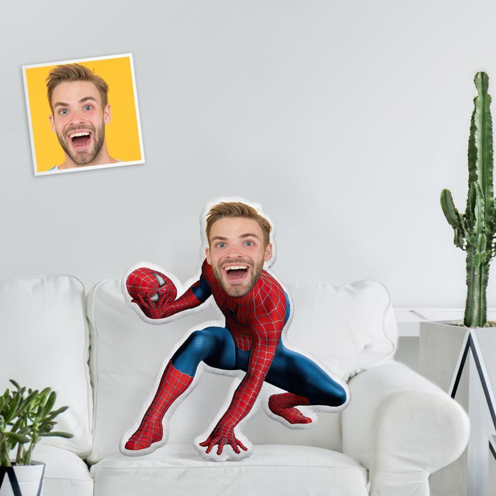 Custom Body Pillow Minime Doll Personalized Spiderman Pillow Who Took Off The Mask For Victory Throw Pillow AR View Gift - Get Photo Blanket