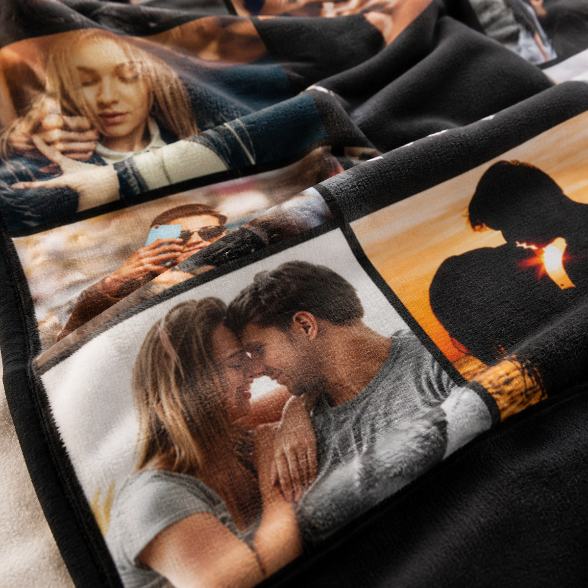Custom Photo Blanket for Women Men Picture Blanket Throw Blanket, Personalized Anniversary Birthday Gifts For Wife or Couple Gifts