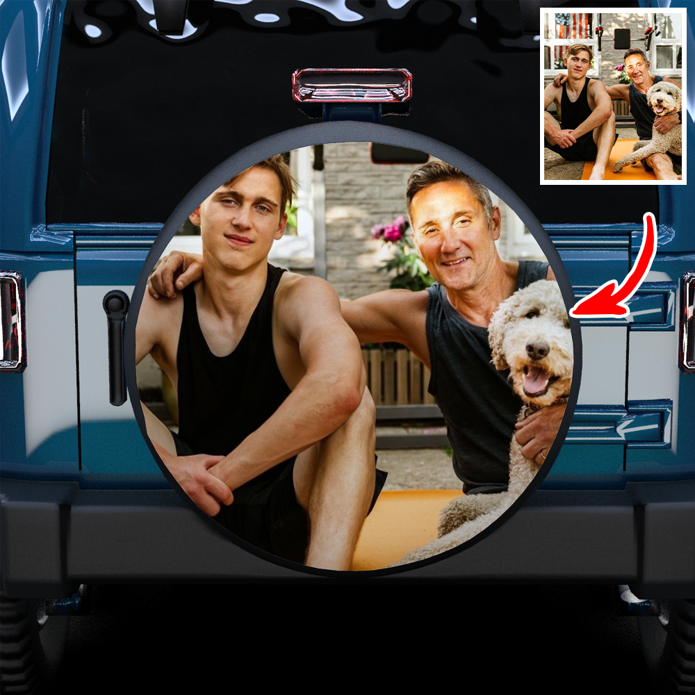 Custom Photo On Spare Tire Cover Mother's Day Gift - MyFaceTshirt