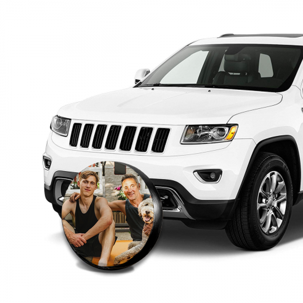 Custom Photo On Spare Tire Cover Mother's Day Gift - MyFaceTshirt