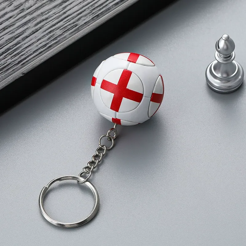 Football Key Chain Flag Soccer Pendant KeyChains Fan Souvenirs Gifts