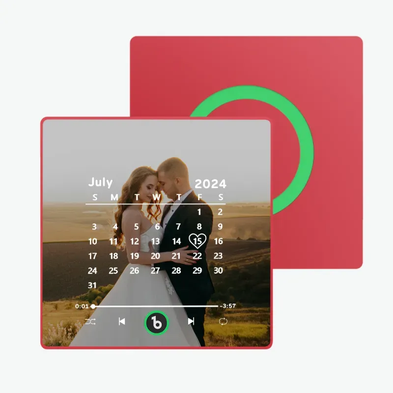 New 4.0 Upgrade Custom Music Fridge Magnet Colorful Frame Album Fridge Magnet Can Play Songs Gift for Couple