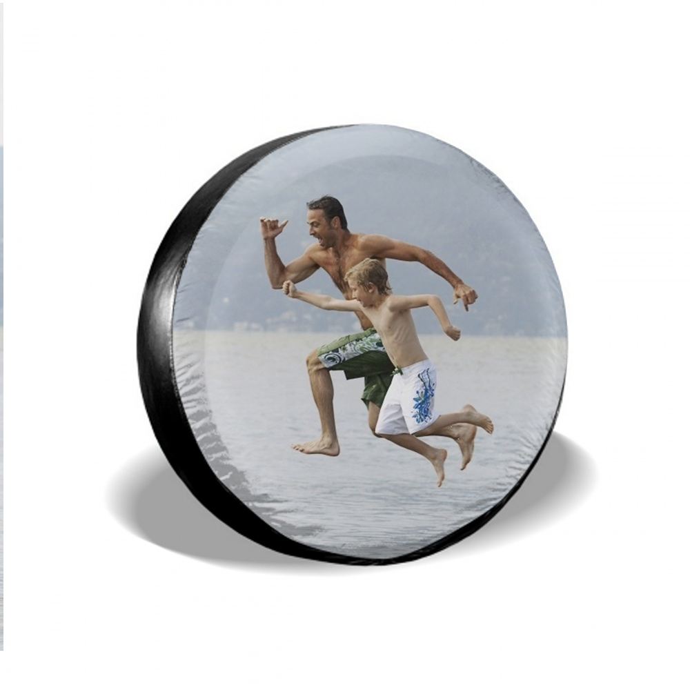 Custom Family Commemorate Photo On Spare Tire Cover - MyFaceTshirt
