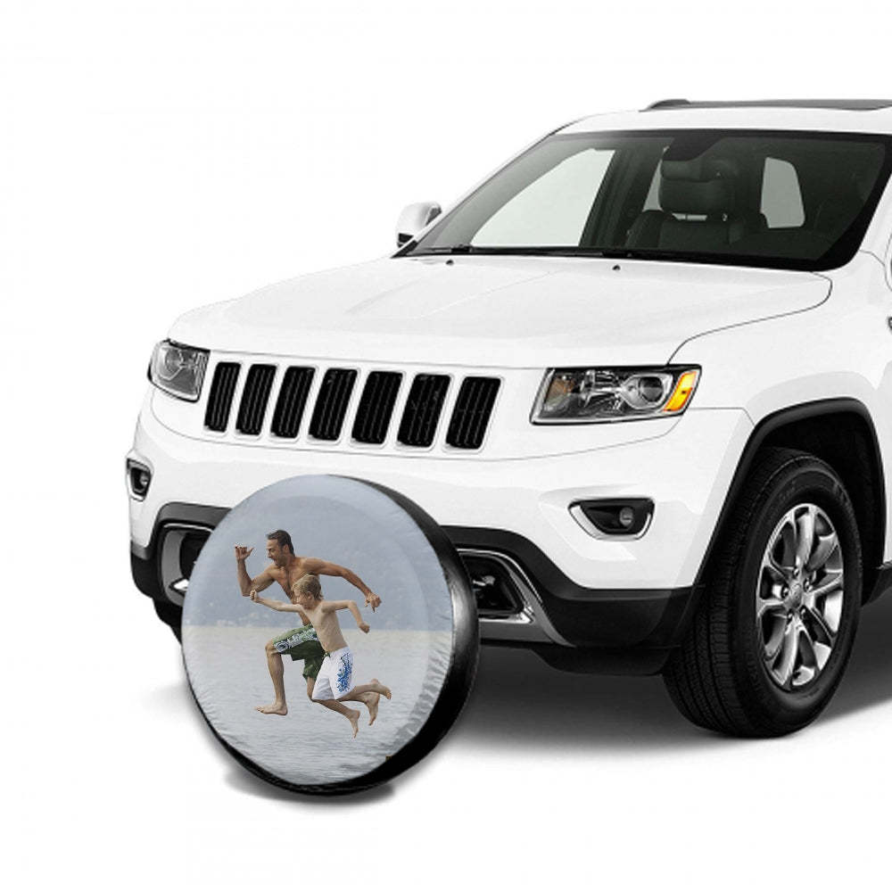 Custom Family Commemorate Photo On Spare Tire Cover - MyFaceTshirt