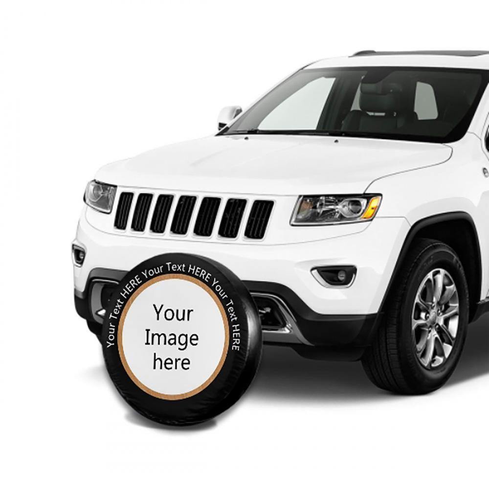 Custom Image & Text Spare Tire Cover for RV