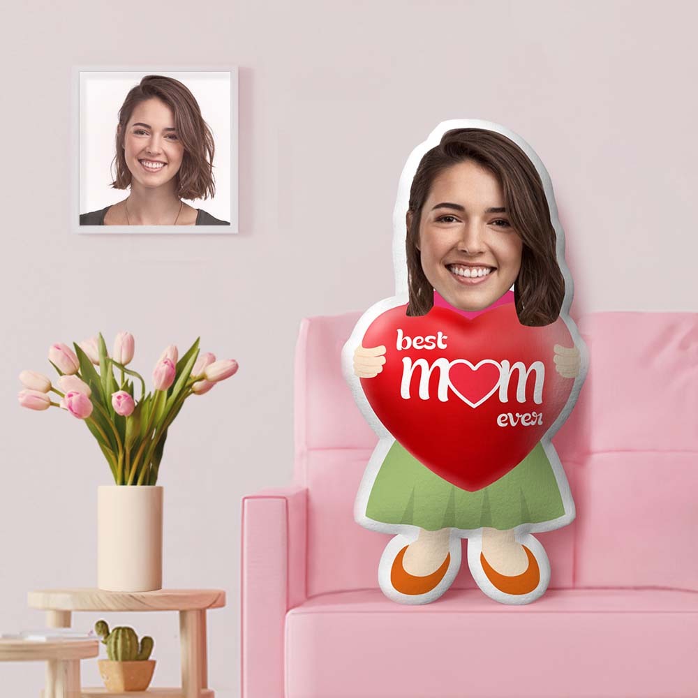 Mother's Day Gifts Best Mom Ever Custom Face Pillow Personalized Photo Pillow Original Fun Gifts