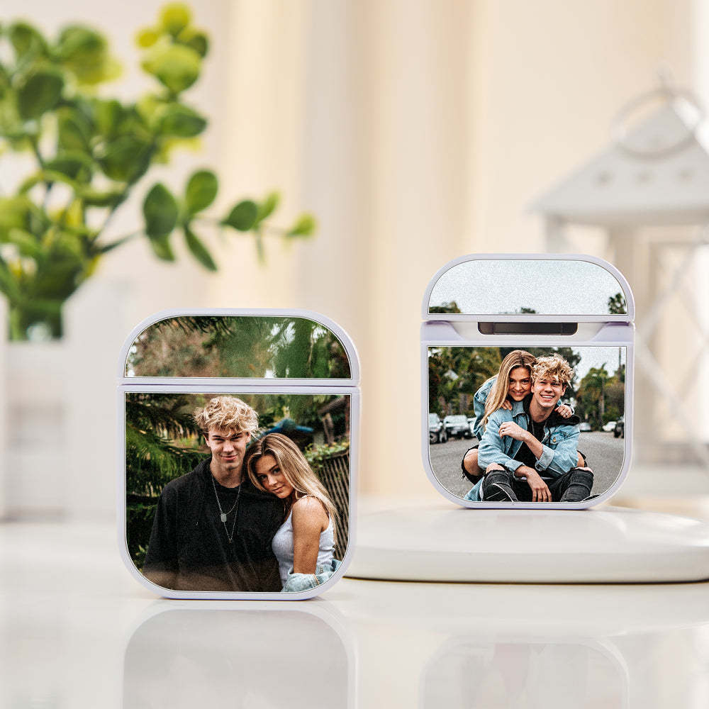 Personalized Photo Headphone Case Airpods 1/2 Pro Earphone Case Custom Picture Gift For Him/Her - Get Photo Blanket