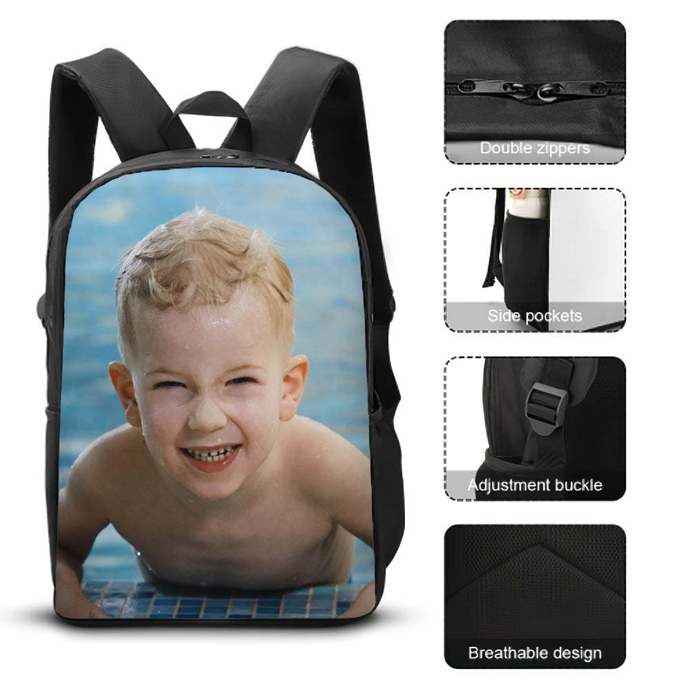 Back To School Gifts For Chirldren Custom Backpack, Picture Backpack, Customized Backpack, Back to School Gift - Get Photo Blanket