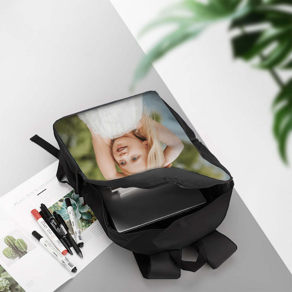 Custom Photo Backpack, Back To School Gifts For Kids, Picture Backpack, Customized Backpack - Get Photo Blanket