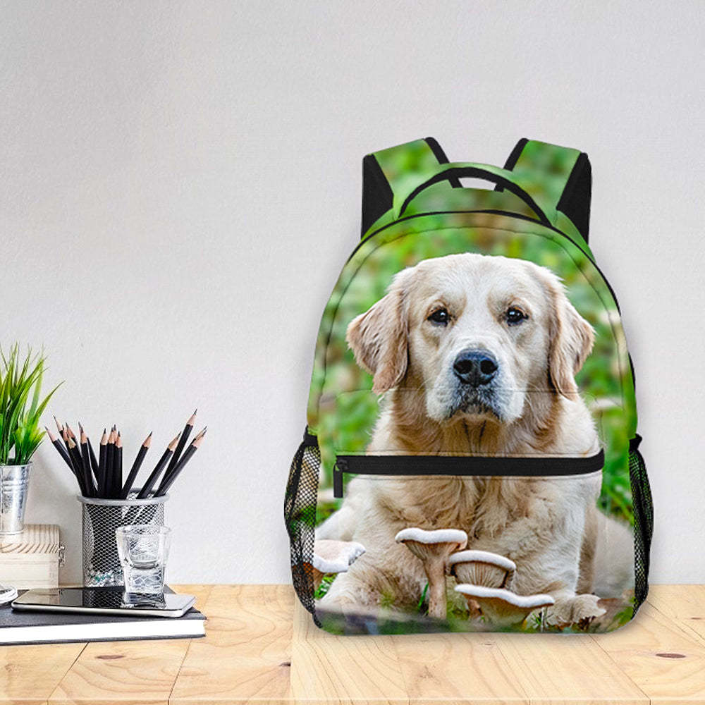 Custom Photo Backpack Personalized All Print Photo BackPack Pet Bag For Supplies - Get Photo Blanket