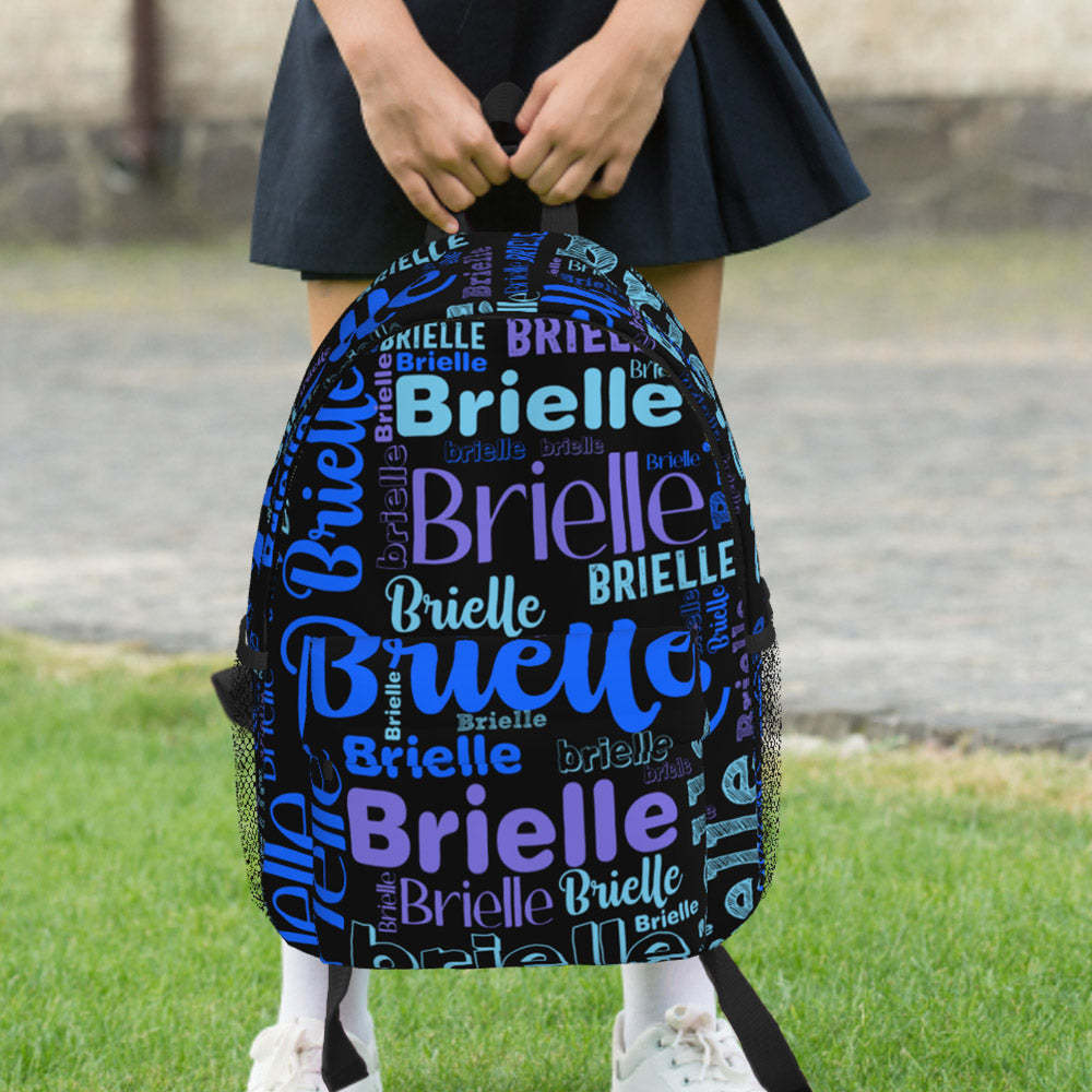 Custom Backpack Personalised Name Design School Bag - Get Photo Blanket