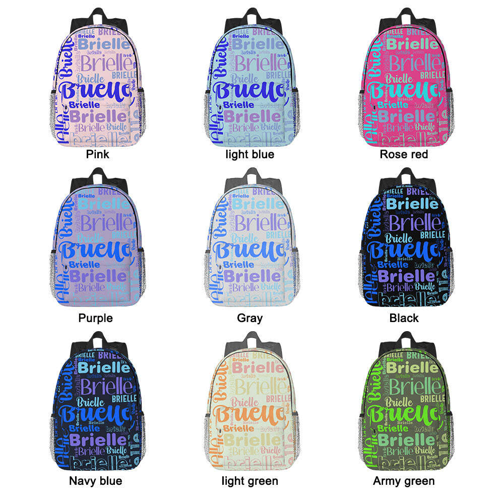 Custom Backpack Personalised Name Design School Bag - Get Photo Blanket