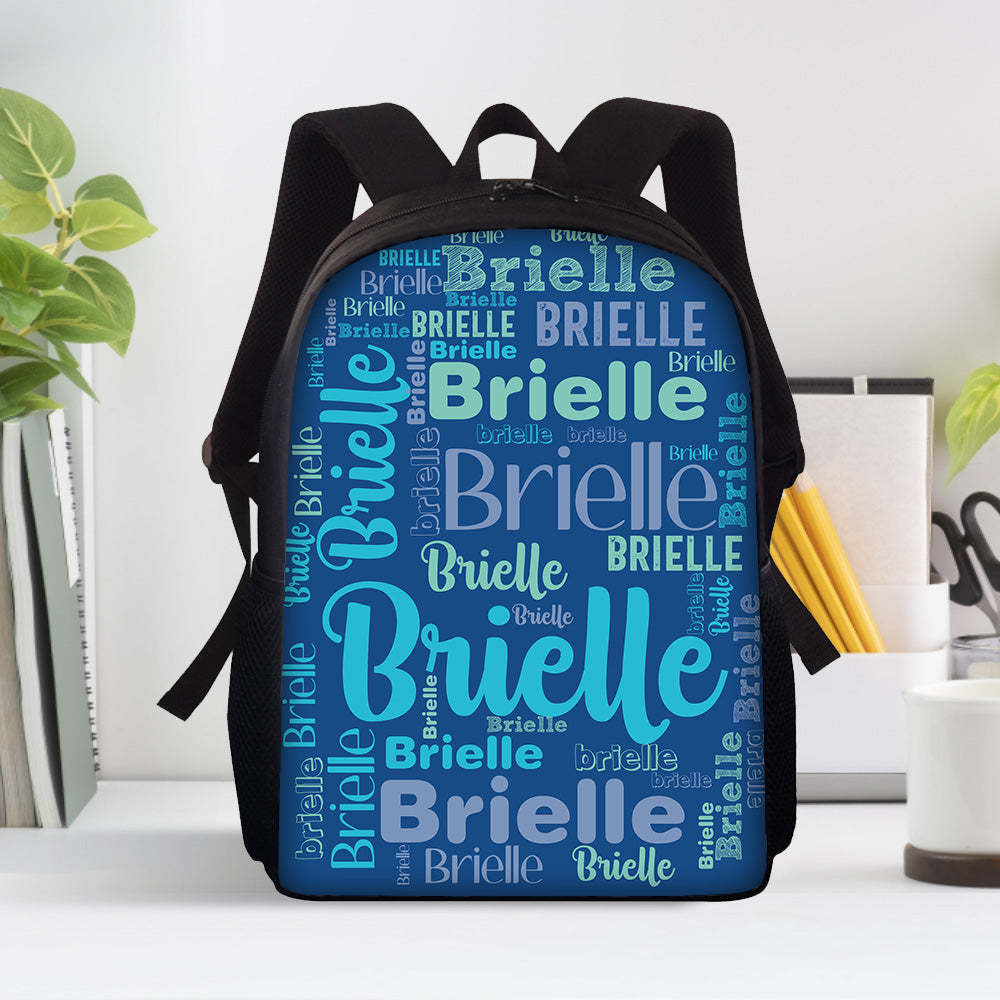 Custom Name Design Backpack Personalised School Bag for Boys Girls - Get Photo Blanket
