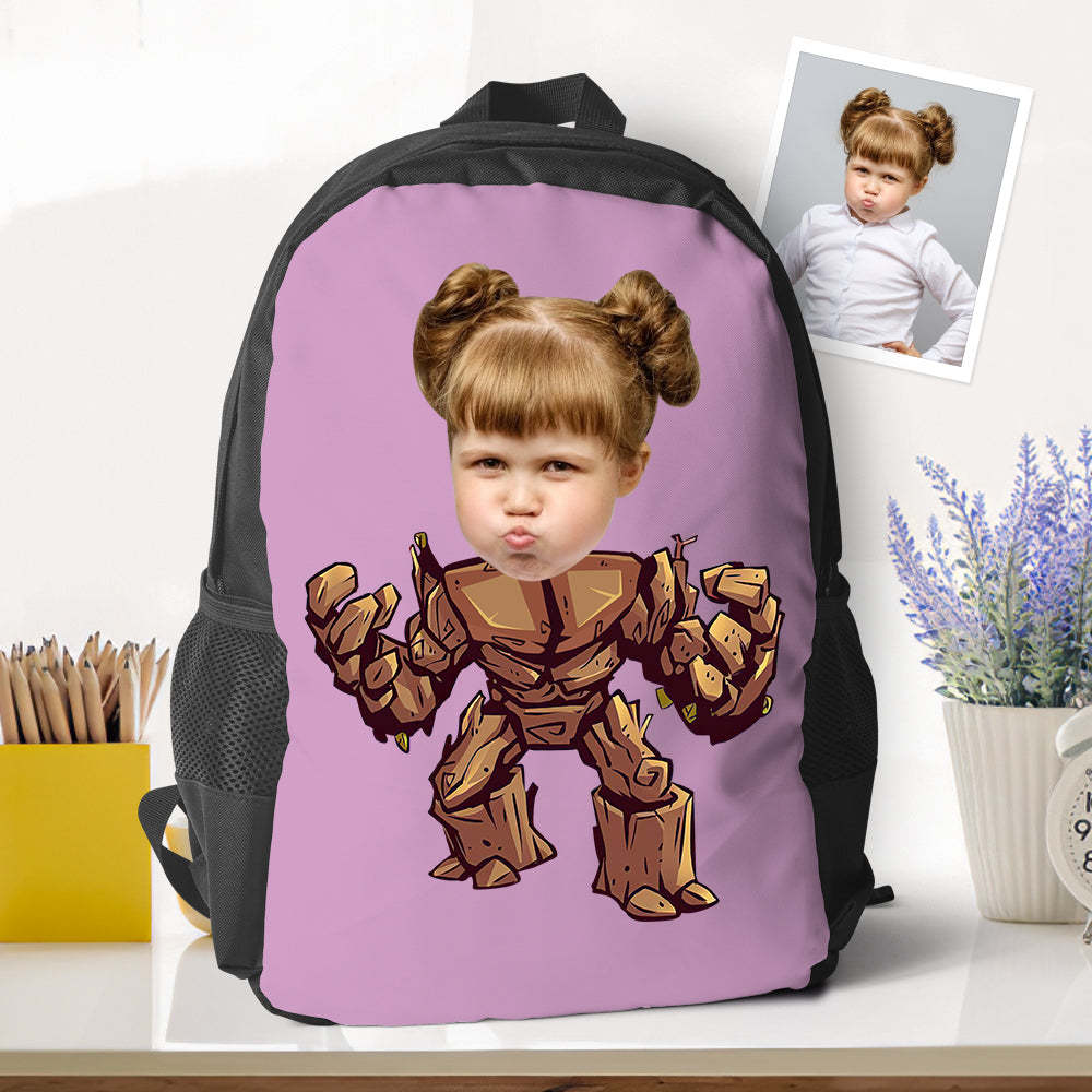 Personalized Groot Minime Photo Backpack Back To School Gifts For Kids Boys - Get Photo Blanket