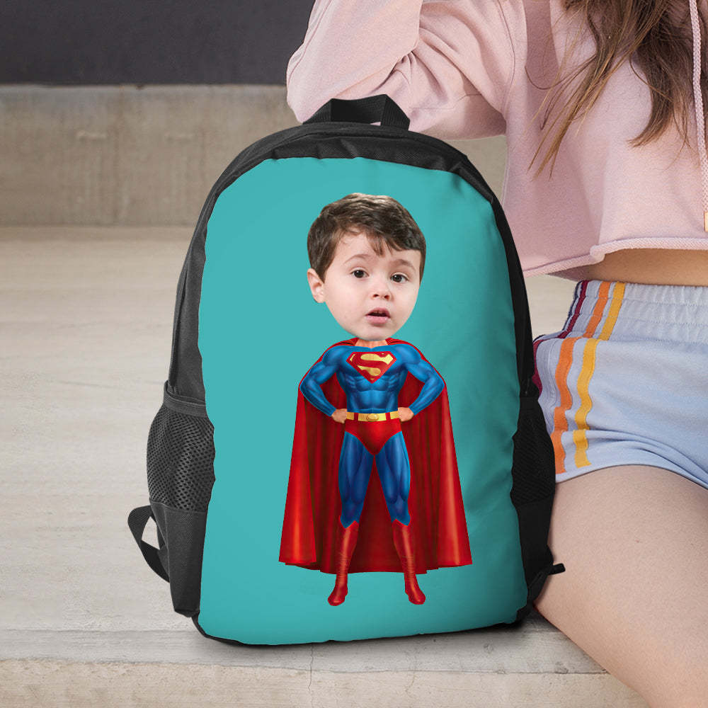 Personalized Superman Backpacks Minime School Bookbags Back To School Gifts For Boys Gifts - Get Photo Blanket