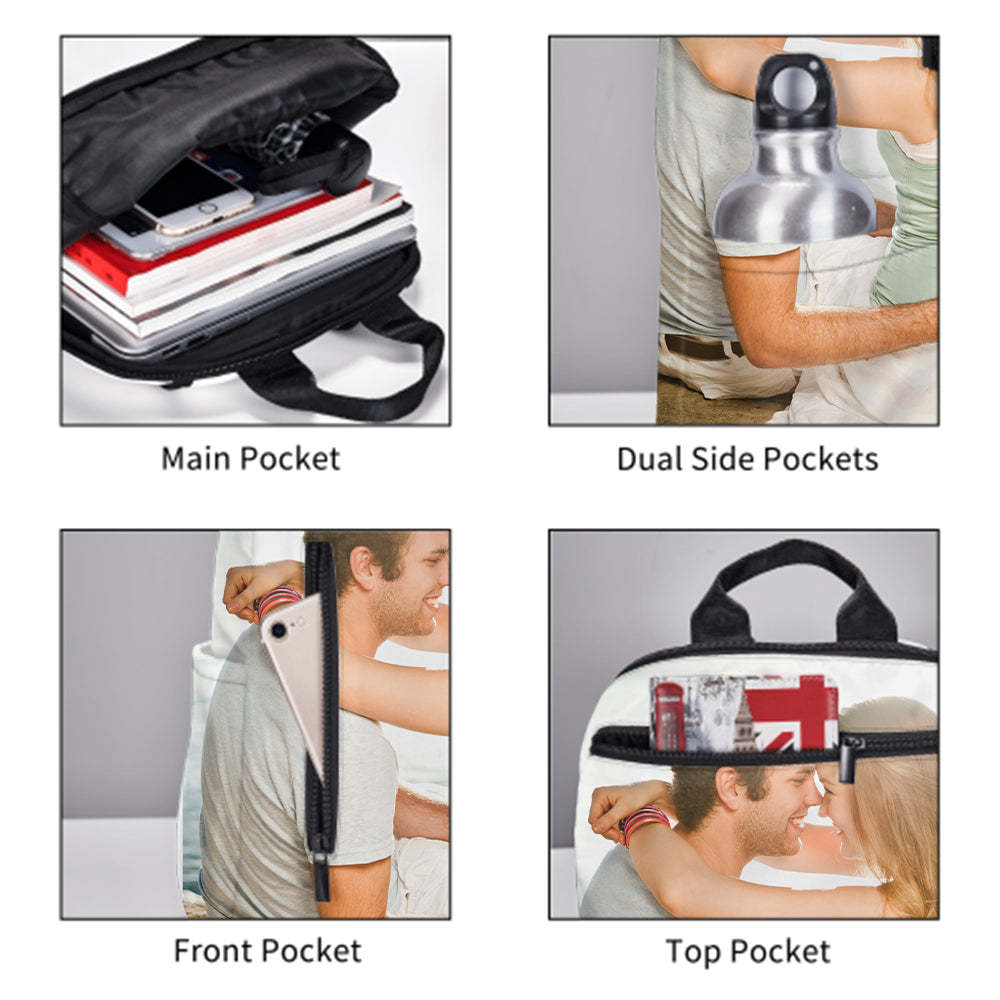 Custom Photo Backpacks Personalized Girls Backpack Kids School Bag - Get Photo Blanket