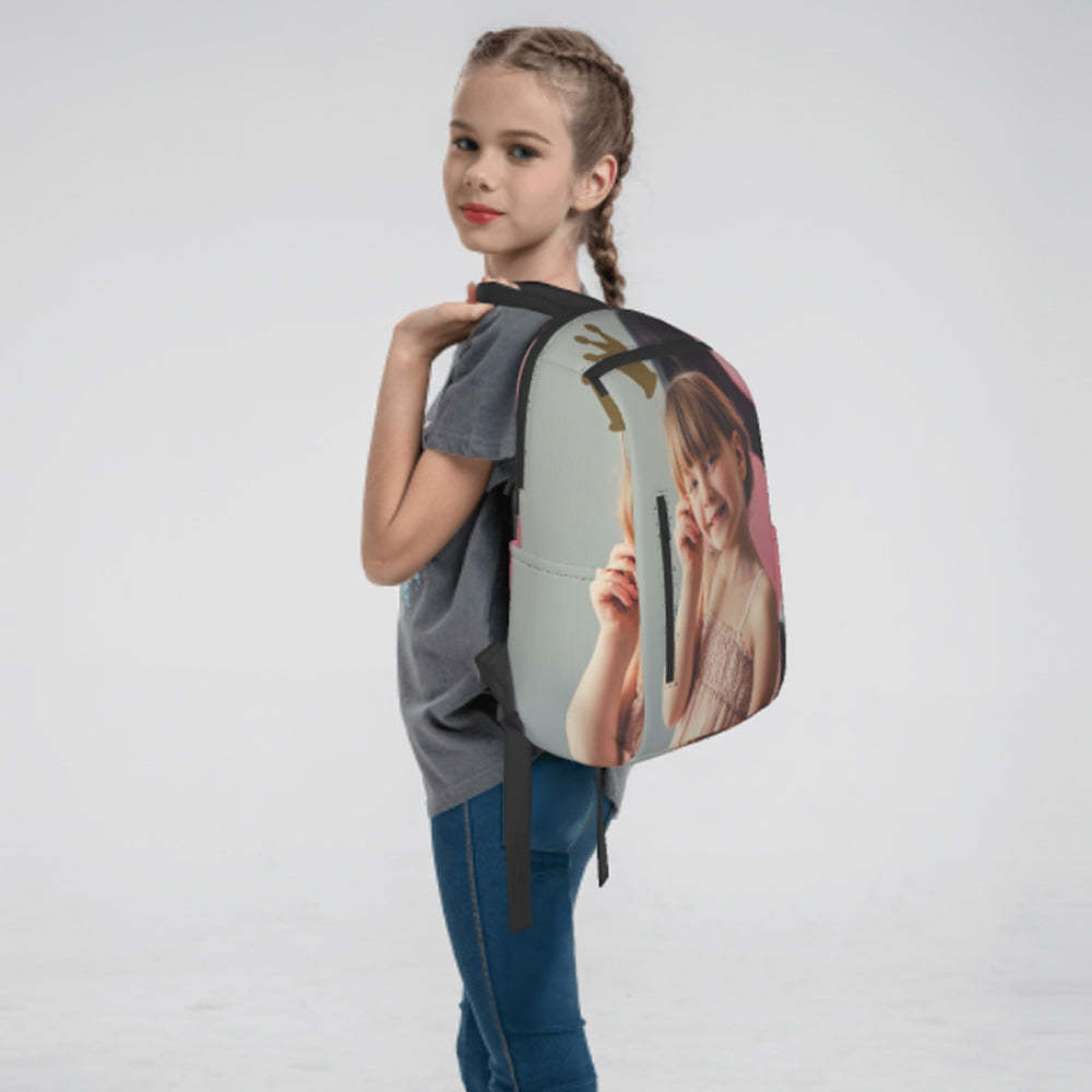 Custom Photo Backpacks Personalized Girls Backpack Kids School Bag - Get Photo Blanket