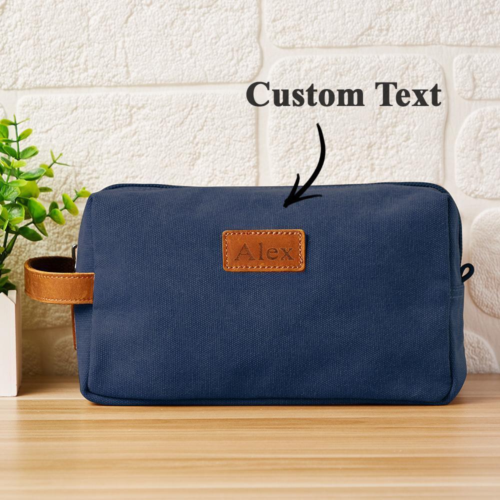 Custom Toiletry Bag Make-up Bag Household Storage Bag Personalized Engraved - Get Photo Blanket