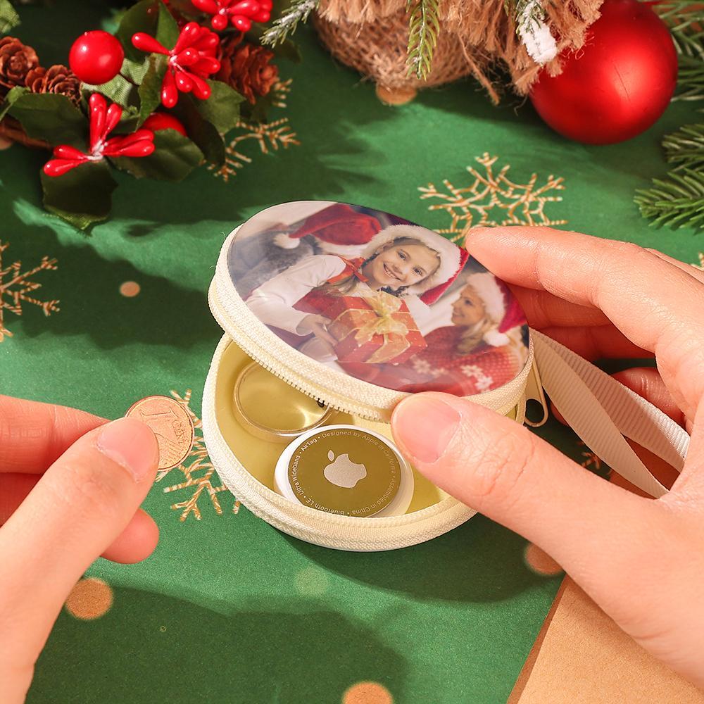 Custom Photo Round Mini Bag Travel Storage Bag Christmas Gift for Girl - Get Photo Blanket