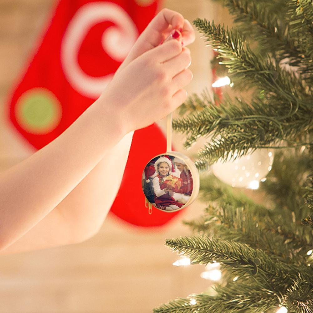 Custom Photo Round Mini Bag Travel Storage Bag Christmas Gift for Girl - Get Photo Blanket