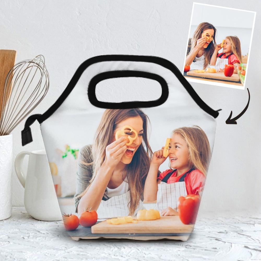 Back To School Gifts Personalized Lunch bags Personalized Photo Insulation Lunch Bag - Get Photo Blanket
