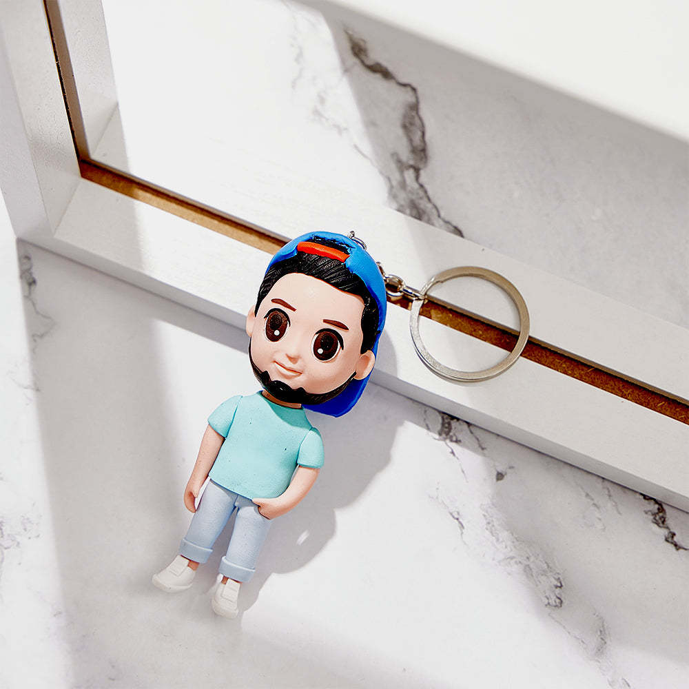 Featured Customization Photo Keychain/Refrigerator Magnet/Bottle Opener/Bobblehead Gift For Him - Get Photo Blanket