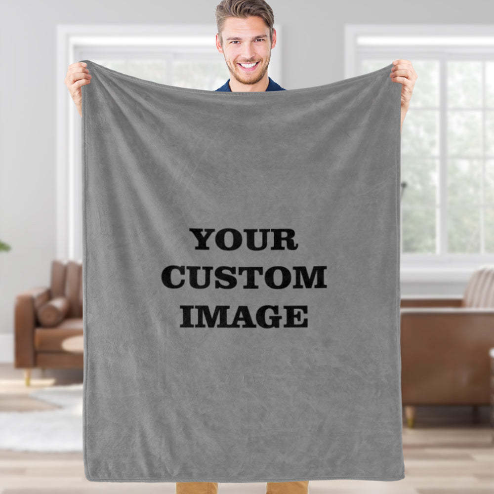 Custom Photo Blanket Personalized Blanket With Picture Memorial Blanket Fleece Blanket