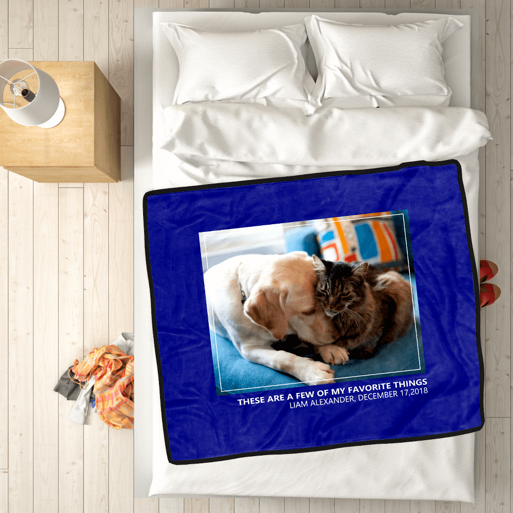 Custom Dog Blankets Personalized Pet Photo Blankets Custom Collage Blankets