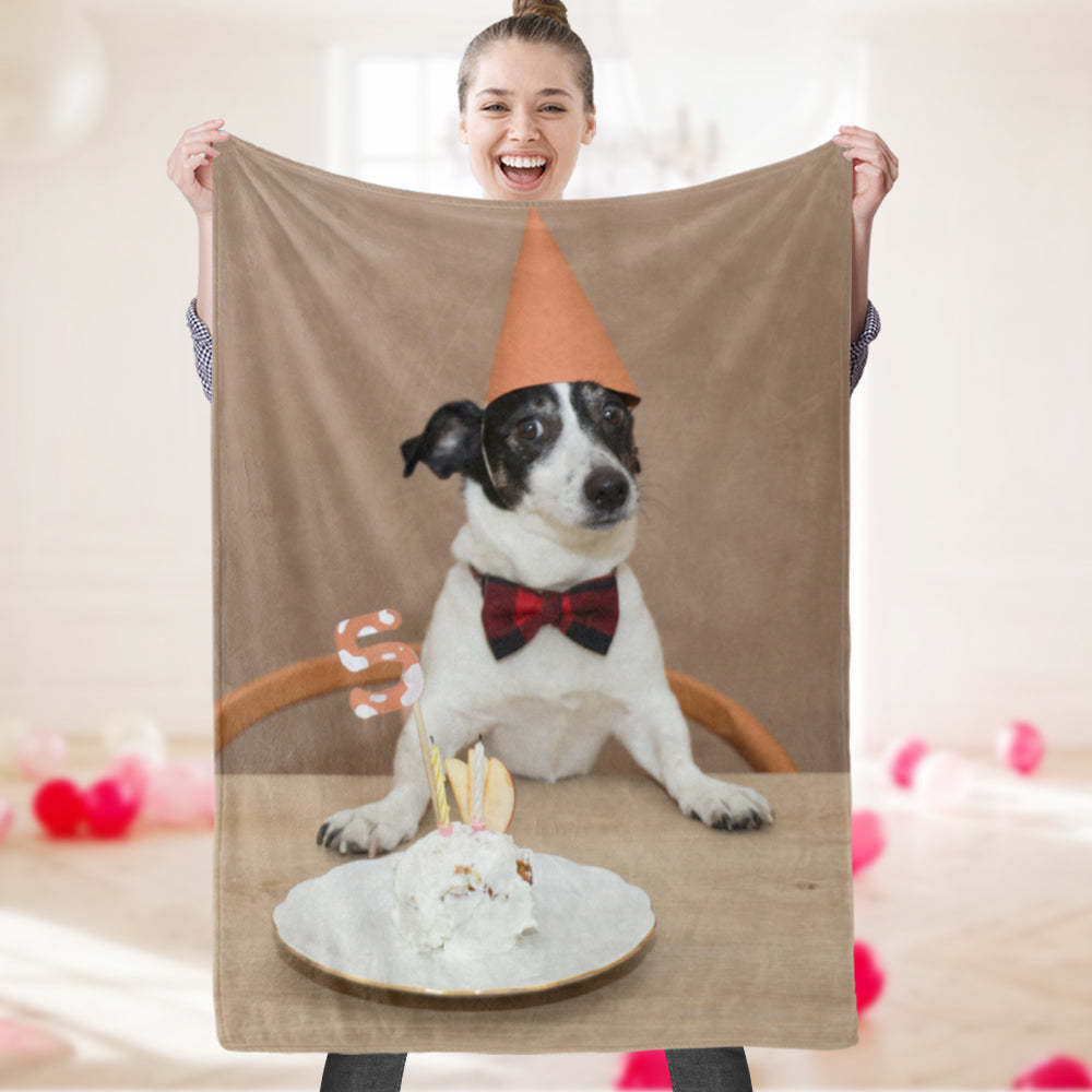 Birthday Gifts Personalized Photo Blanket Custom Picture Blanket Best Gift For Pet